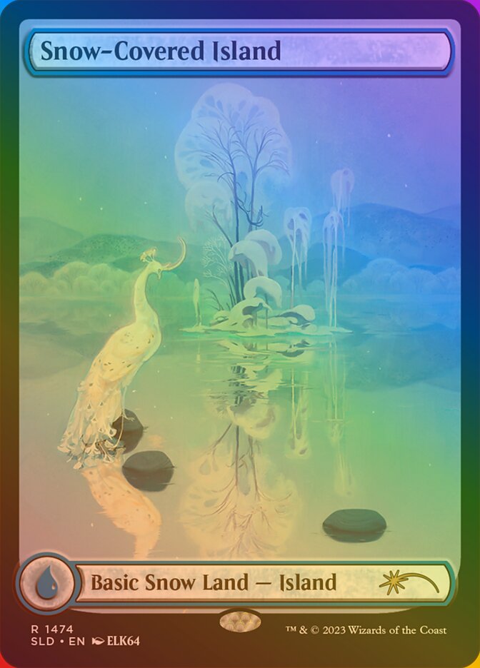 Snow-Covered Island (1474) (Rainbow Foil)