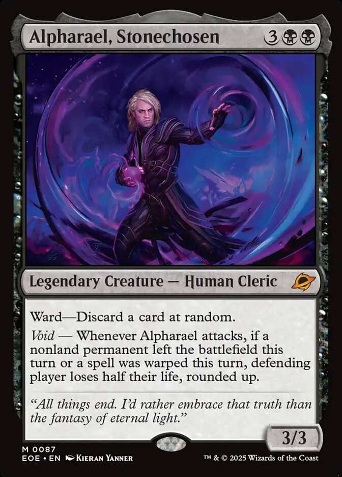 Alpharael, Stonechosen