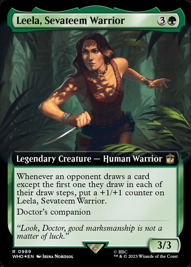 Leela, Sevateem Warrior (Extended Art) (Surge Foil)