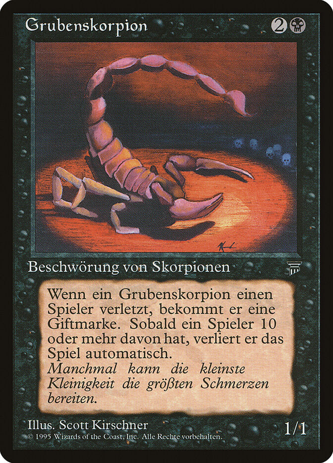 Pit Scorpion (German) - "Grubenskorpion"