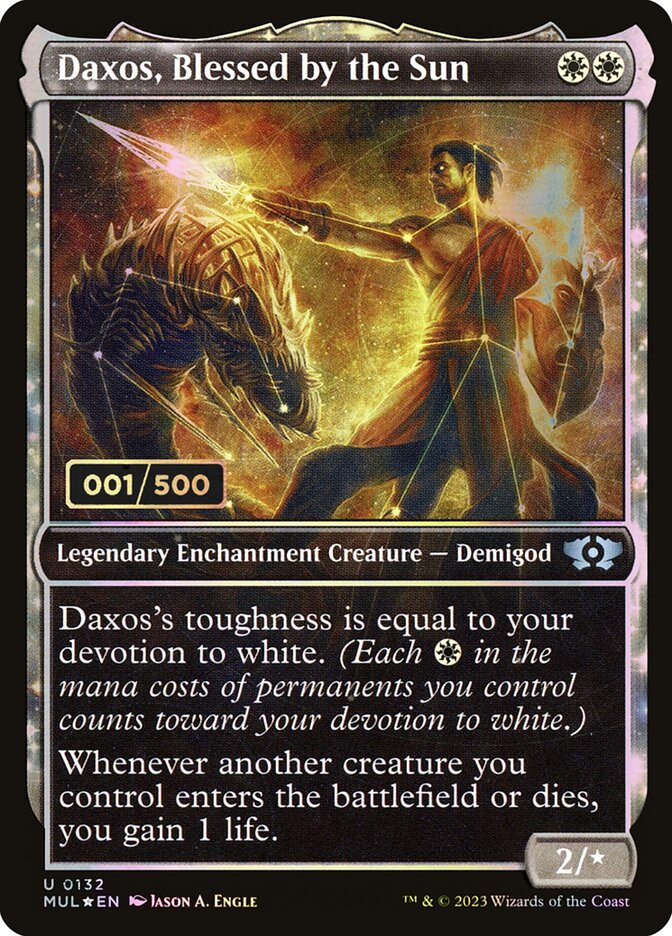 Daxos, Blessed by the Sun (Serial Numbered)