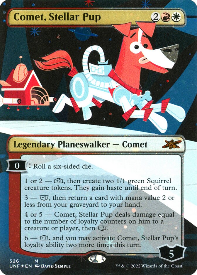 Comet, Stellar Pup (Borderless) (Galaxy Foil)