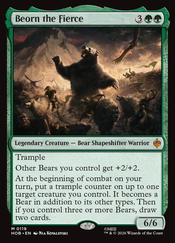 Beorn the Fierce (HOB 119) - Magic: The Gathering