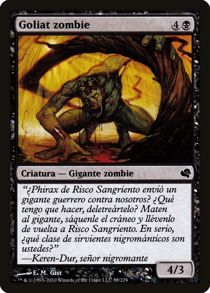 Zombie Goliath (Spanish) - "Goliat zombie"
