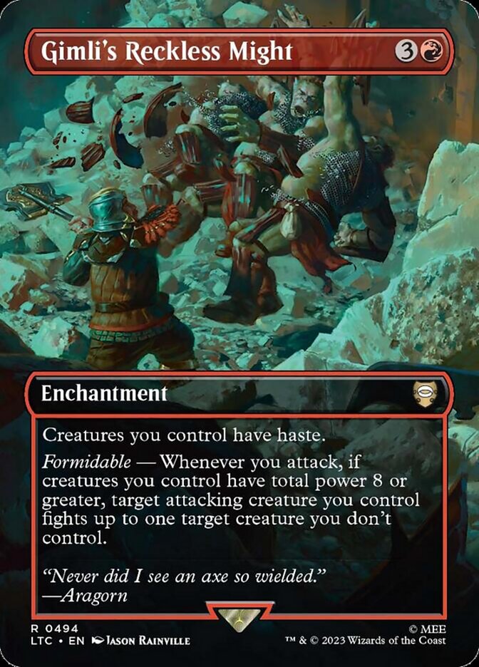 Gimli's Reckless Might (Borderless)
