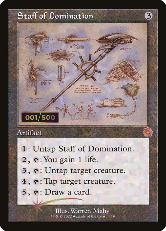 Staff of Domination (Schematic) (Serial Numbered)