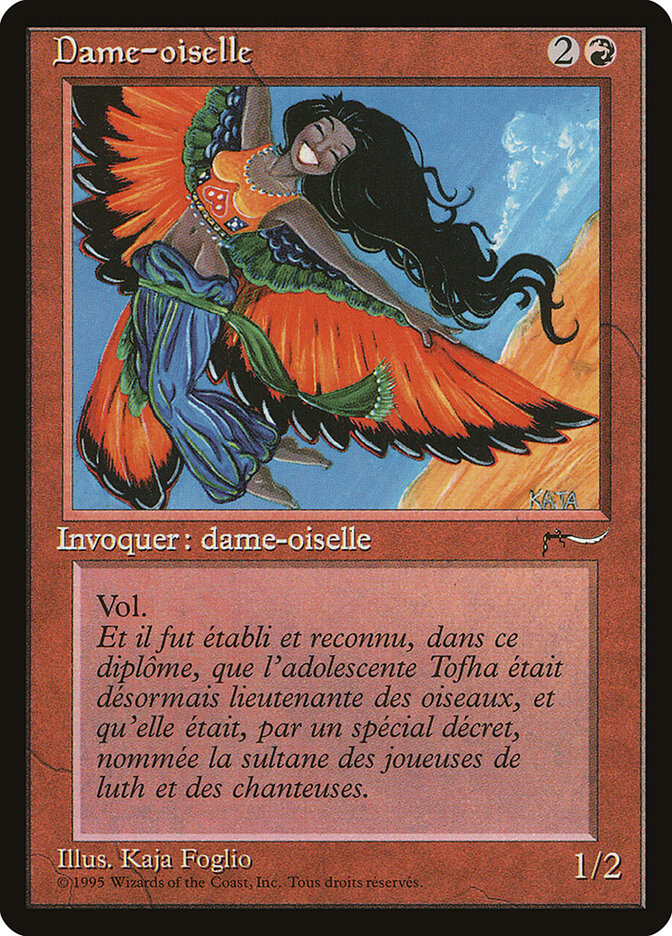 Bird Maiden (French) - "Dame-oiselle"