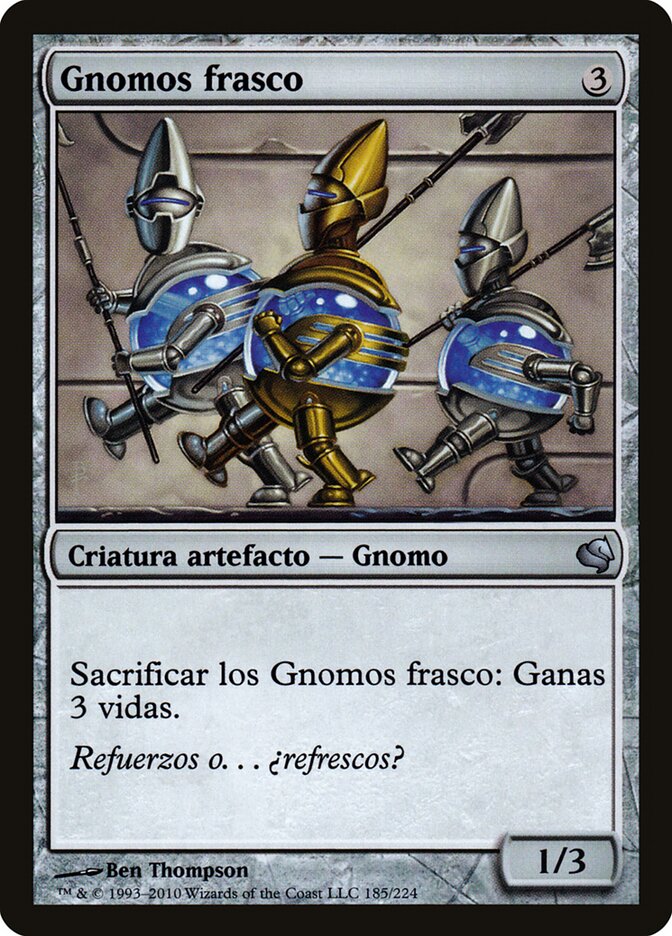 Bottle Gnomes (Spanish) - "Gnomos frasco"