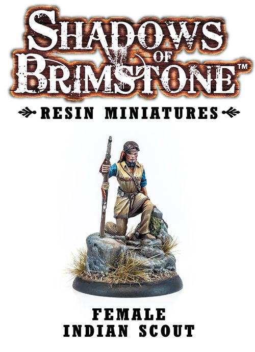 Shadows of Brimstone: Resin Female Indian Scout