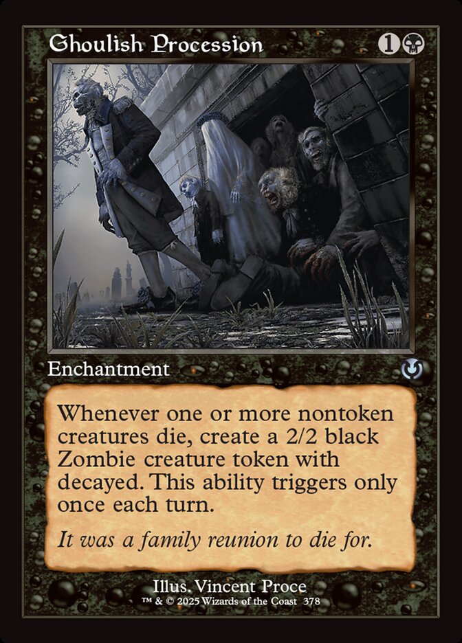 Ghoulish Procession (Retro Frame)