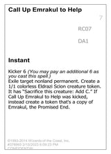 Call Up Emrakul to Help - Magic: The Gathering