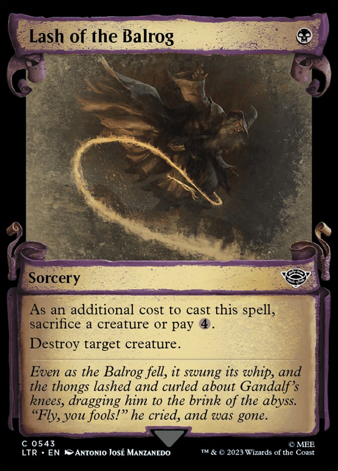 Lash of the Balrog (Showcase Scrolls)