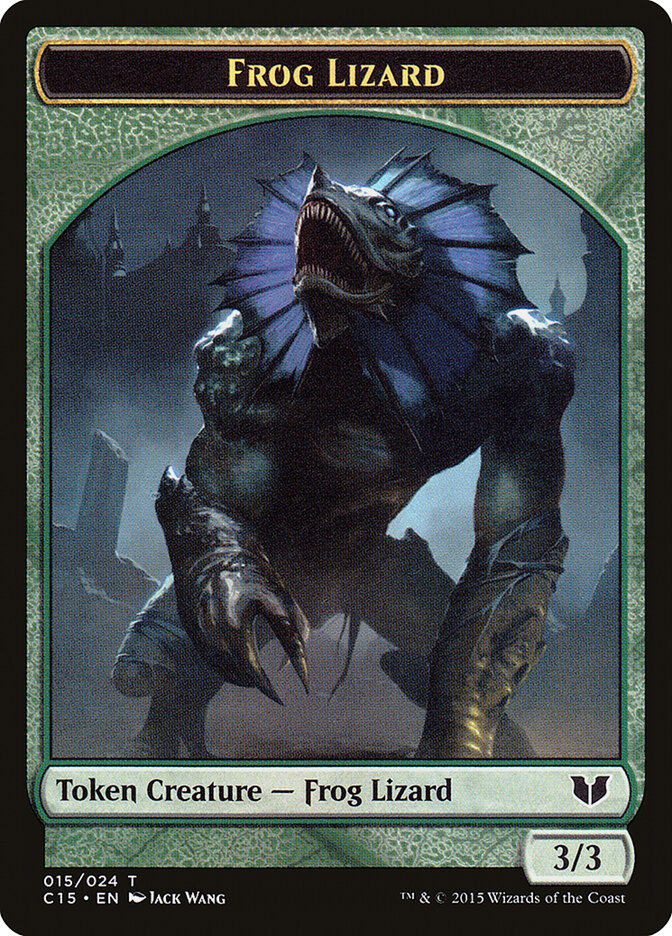 Frog Lizard // Germ Double-Sided Token