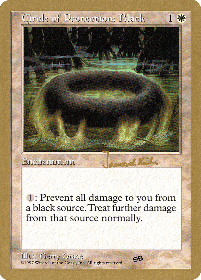 Circle of Protection: Black - 1997 Janosch Kuhn (5ED) (SB)