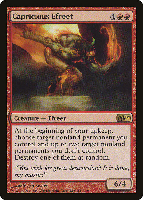 Capricious Efreet - Magic: The Gathering