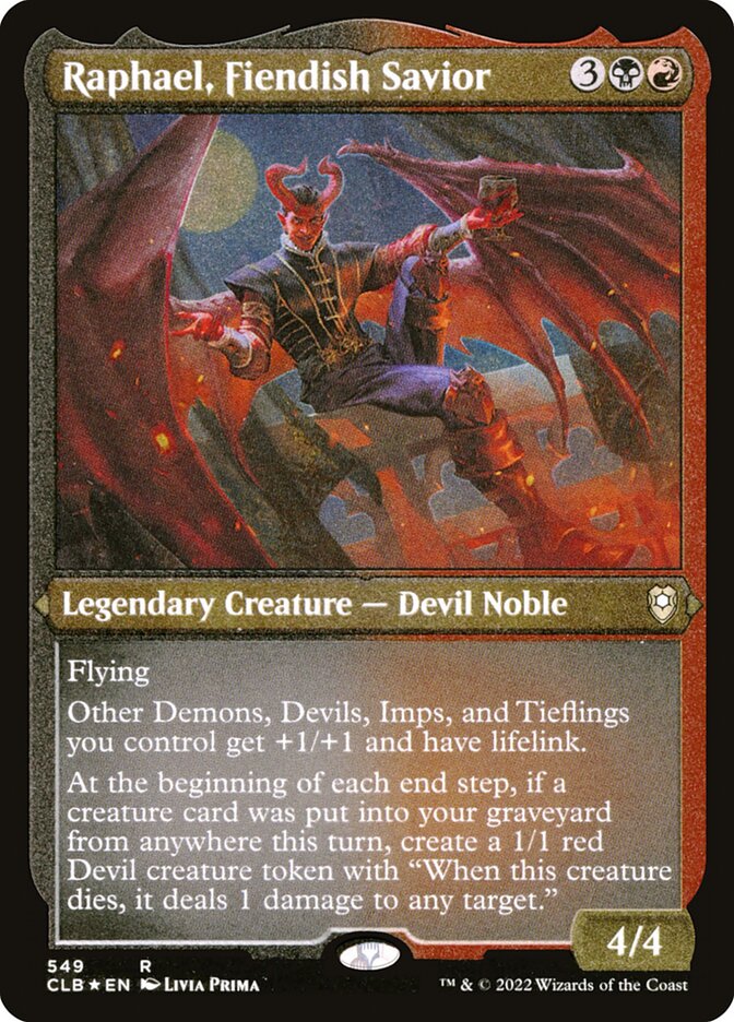 Raphael, Fiendish Savior (Foil Etched)
