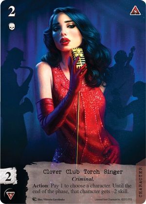 Call of Cthulhu: The Card Game – Alternate Art Clover Club Torch Singer