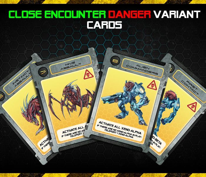 Galaxy Defenders: Close Encounter Danger Variant Cards