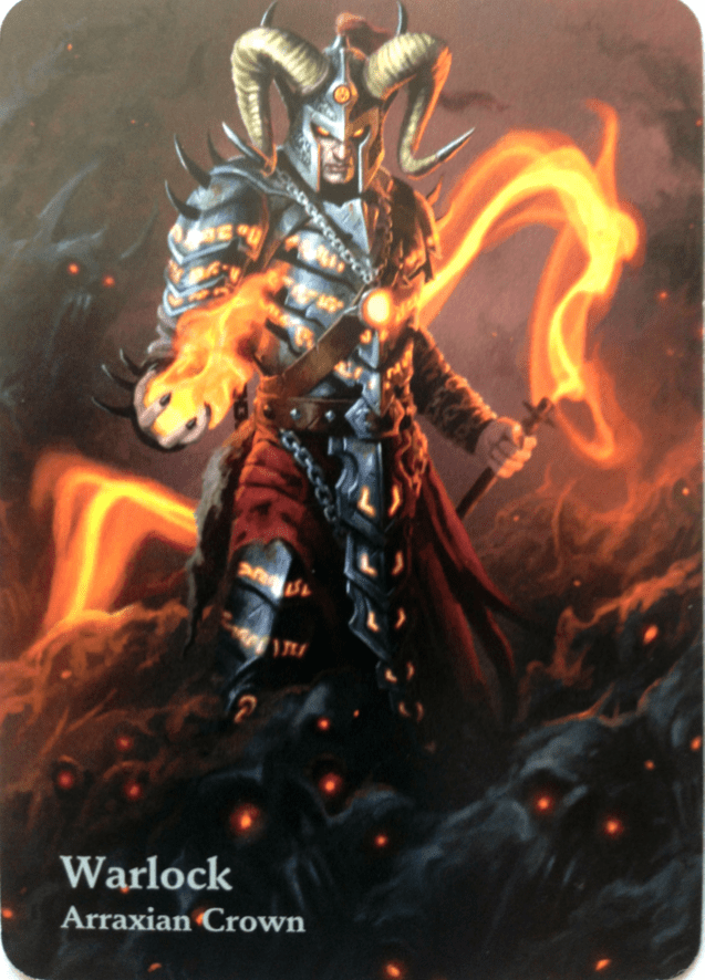 Mage Wars: Warlock Alternate Art Promo Card