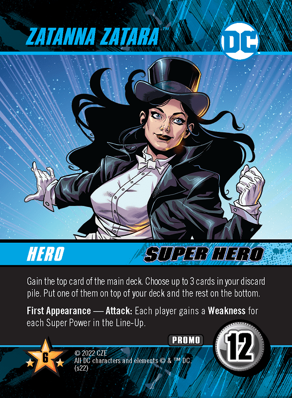 DC Deck-Building Game: Zatanna Zatara Promo Card