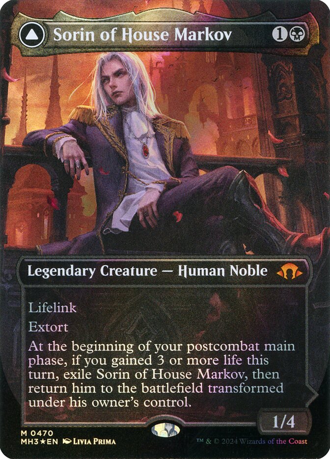Sorin of House Markov (Borderless) (Textured Foil)