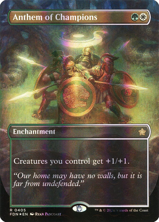 Anthem of Champions (Borderless) (Mana Foil)