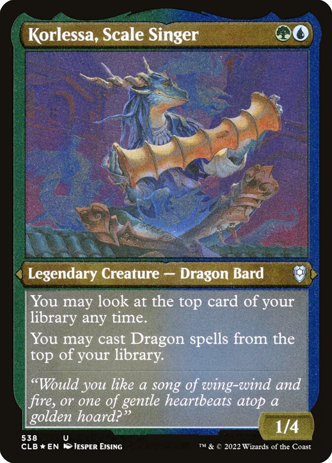 Korlessa, Scale Singer (Foil Etched)