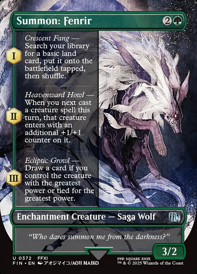 Summon: Fenrir (Borderless)
