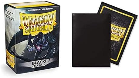 Dragon Shield Classic Black Standard Size 100 ct Card Sleeves Individual Pack - My Store