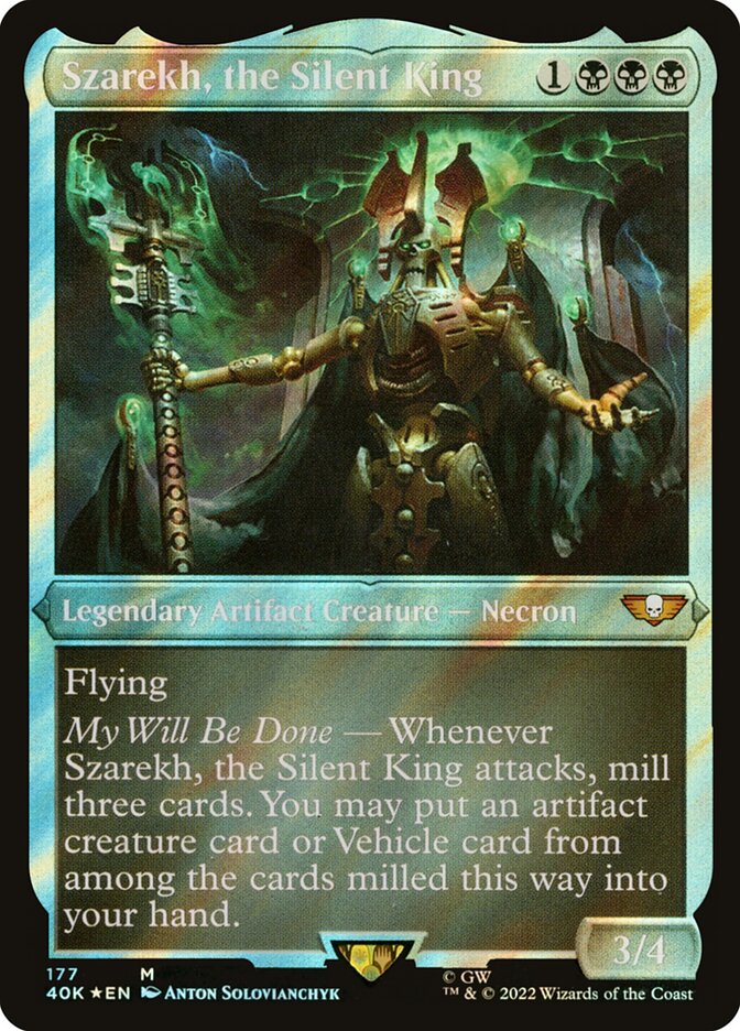 Szarekh, the Silent King (Display Commander) (Surge Foil) - Thick Stock