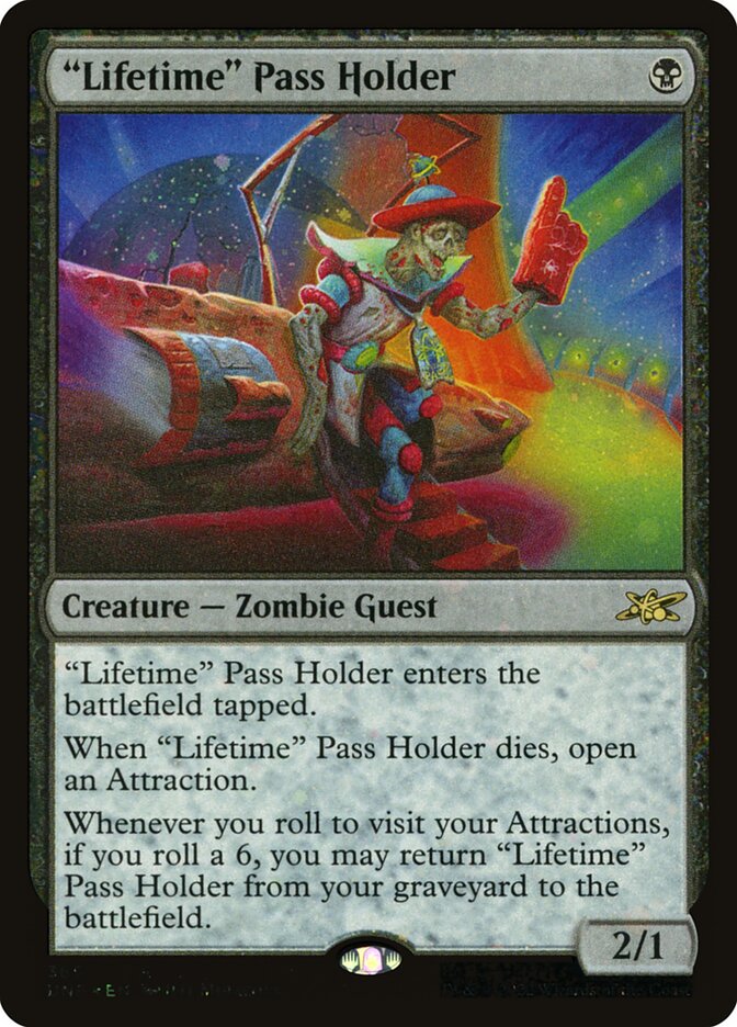 "Lifetime" Pass Holder (Galaxy Foil)