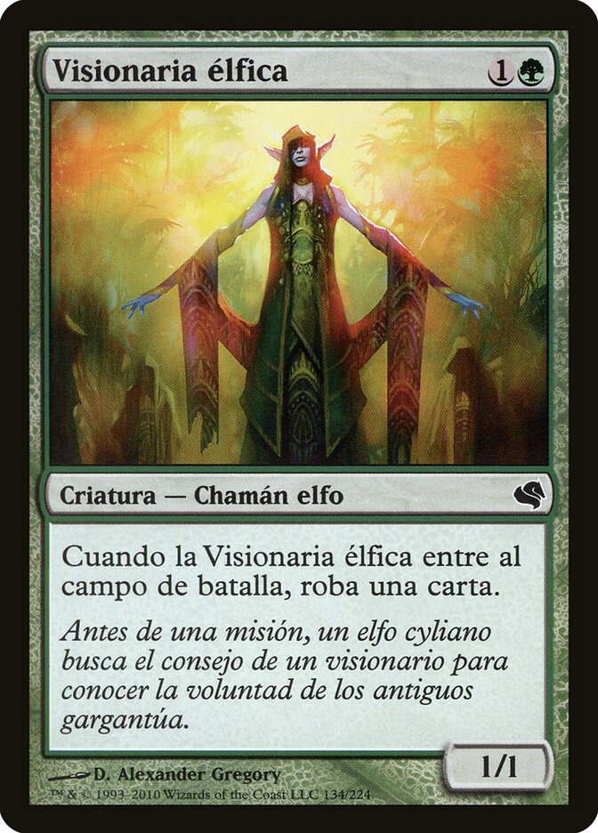 Elvish Visionary (Spanish) - "Visionaria elfica"