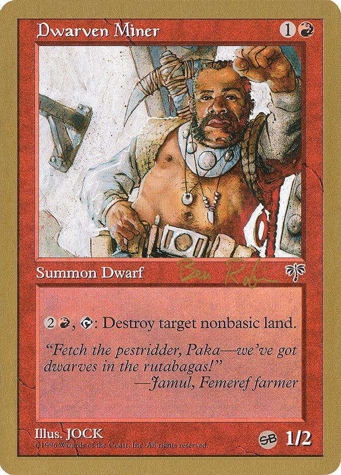 Dwarven Miner - 1998 Ben Rubin (MIR) (SB)