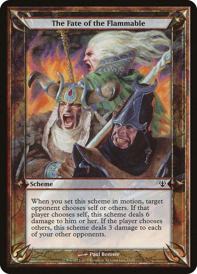 The Fate of the Flammable (Archenemy)