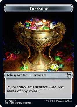 Treasure // Clue Double-Sided Token (Pioneer 2022)