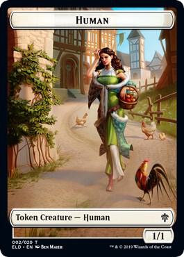Human // Clue Double-Sided Token (Pioneer 2022)