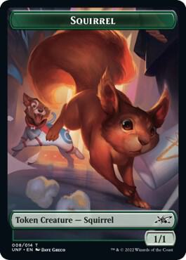 Squirrel // Treasure (012) Double-sided Token