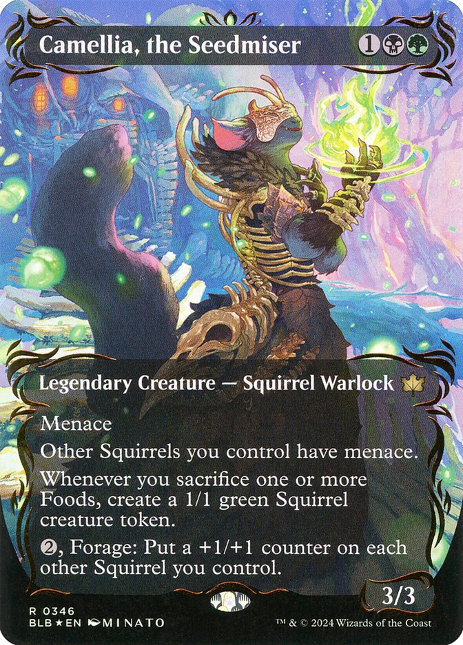 Camellia, the Seedmiser (Borderless) (Raised Foil)