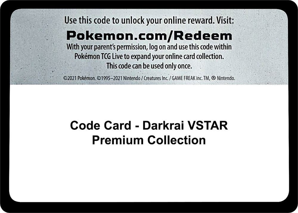 Code Card - Darkrai VSTAR Premium Collection