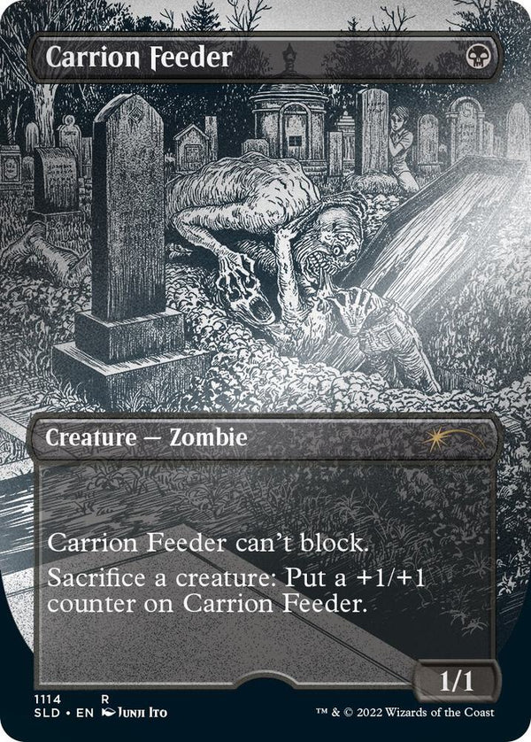 Carrion Feeder (Borderless) (Foil Etched) - Magic: The Gathering