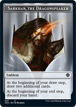 Emblem - Sarkhan, the Dragonspeaker Double-Sided Token