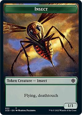 Insect // Cat Double-Sided Token