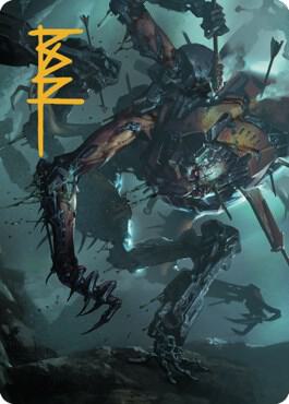Scrapwork Rager Art Card (Gold-Stamped Signature)