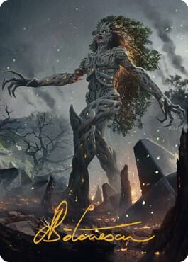 Titania, Gaea Incarnate Art Card (Gold-Stamped Signature)