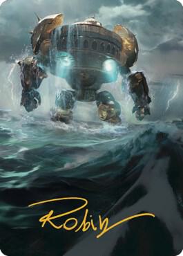 Island Art Card (Gold-Stamped Signature)