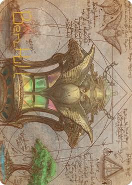 Chromatic Lantern Art Card (Gold-Stamped Signature)