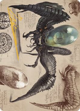 Psychosis Crawler Art Card (Gold-Stamped Signature)