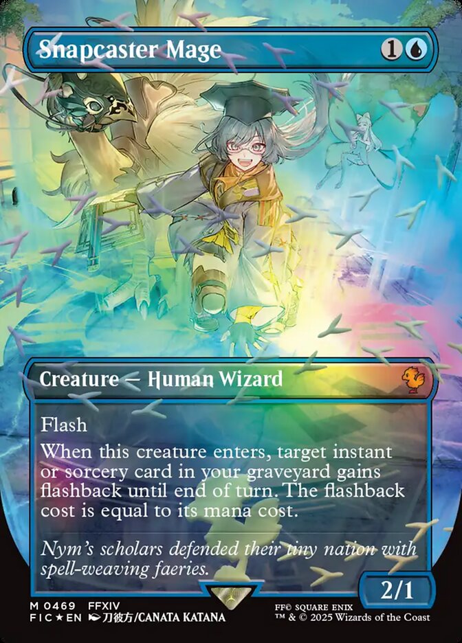 Snapcaster Mage (Borderless) (Chocobo Track Foil)