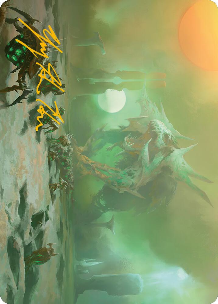 Green Sun's Twilight Art Card (Gold-Stamped Signature)