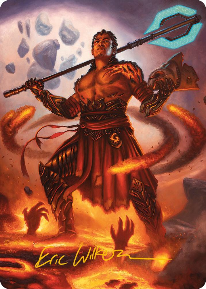 Koth, Fire of Resistance Art Card (Gold-Stamped Signature)